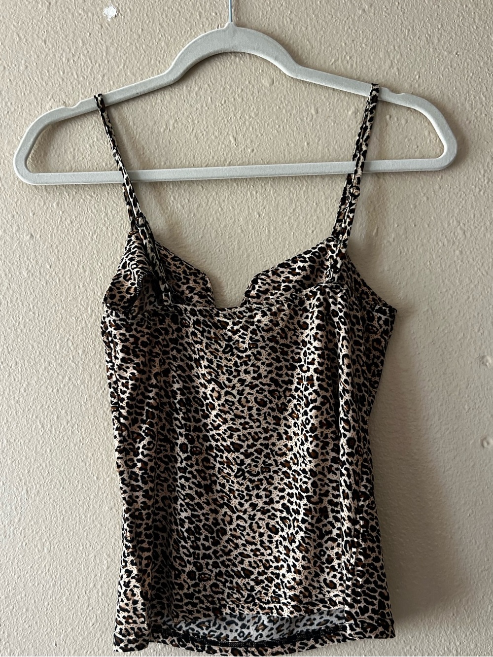 Leopard Print V-Wire Cami Tank Top Size Small - Picture 5 of 5